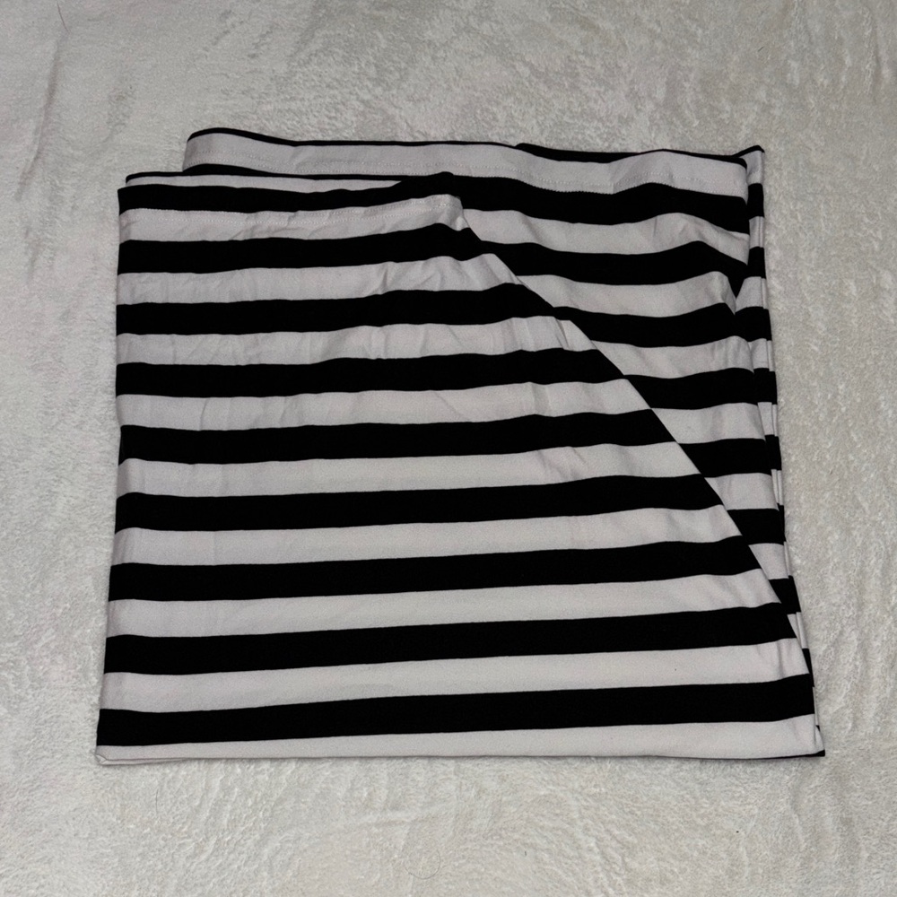 Car seat cover Black and White Striped Fabric